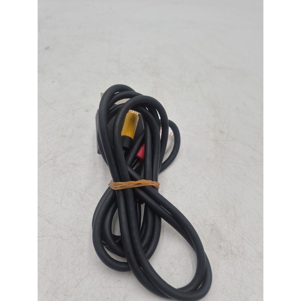 Official OEM Microsoft Xbox 360 AV Composite Audio Video Cable RCA Black
